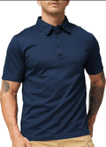 Men's Outdoor Performance Tactical Polo Shirts Short and Long Sleeve, Moisture-Wicking